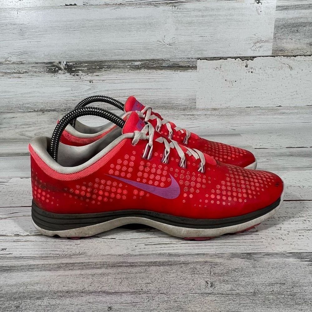 Nike Shoes Women's Lunar Empress Golf Athletic 628537-600 Pink Lace Up US 8.5